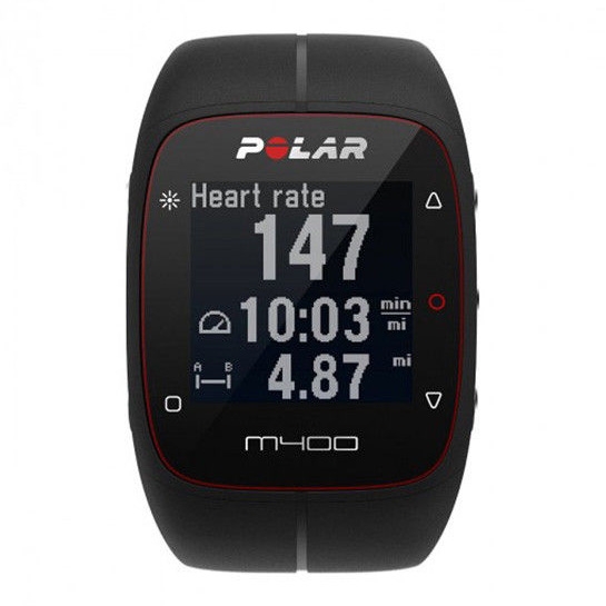 Спортивный браслет Polar M400 HR + GPS for Android/iOS Black - цена, характеристики, отзывы, рассрочка, фото 1