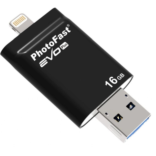 Внешний накопитель USB-flash PhotoFast i-Flashdrive EVO Plus 16Gb Black (USB-microUSB/Lightning) - цена, характеристики, отзывы, рассрочка, фото 5