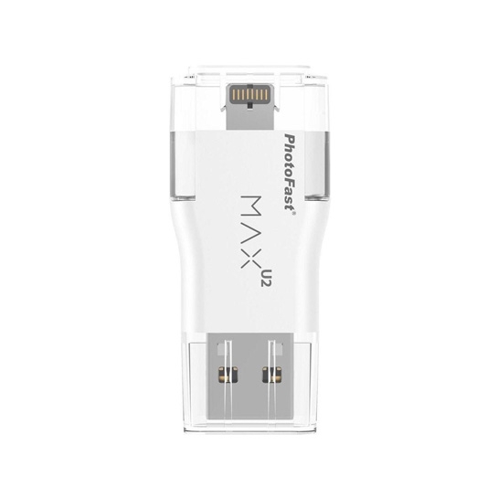 Внешний накопитель USB-flash PhotoFast 64GB i-Flashdrive MAX for Apple Lightning/Micro USB White - цена, характеристики, отзывы, рассрочка, фото 1