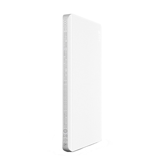 Зовнішній акумулятор Xiaomi ZMI Power Bank 5000 mAh White - ціна, характеристики, відгуки, розстрочка, фото 1