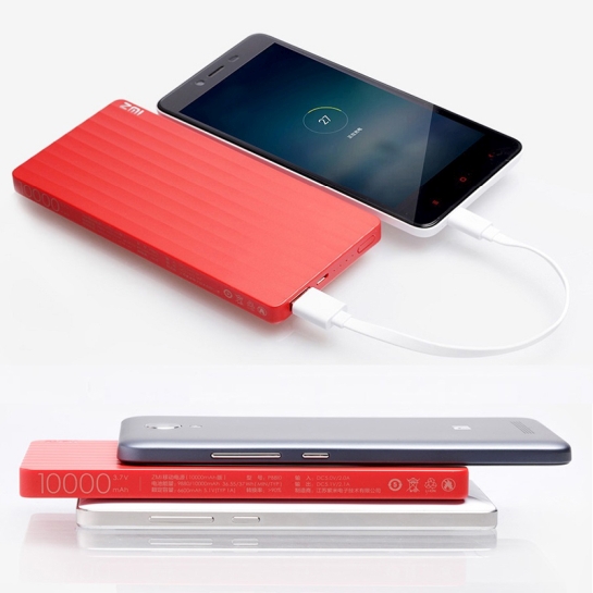 Зовнішній акумулятор Xiaomi ZMI Power Bank 10000 mAh Red - ціна, характеристики, відгуки, розстрочка, фото 3