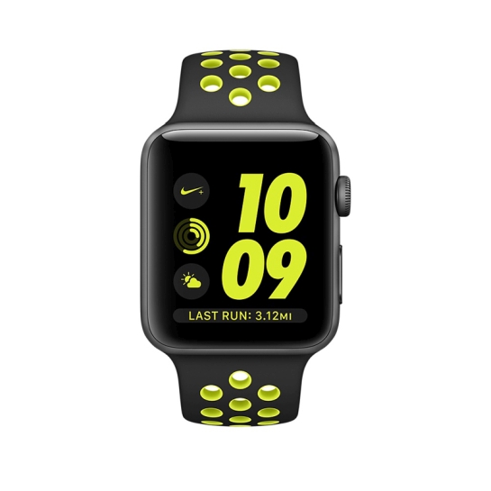 Смарт Годинник Apple Watch Series 2 38mm Space Gray Aluminum Case with Black/Volt Nike Sport Band - ціна, характеристики, відгуки, розстрочка, фото 2
