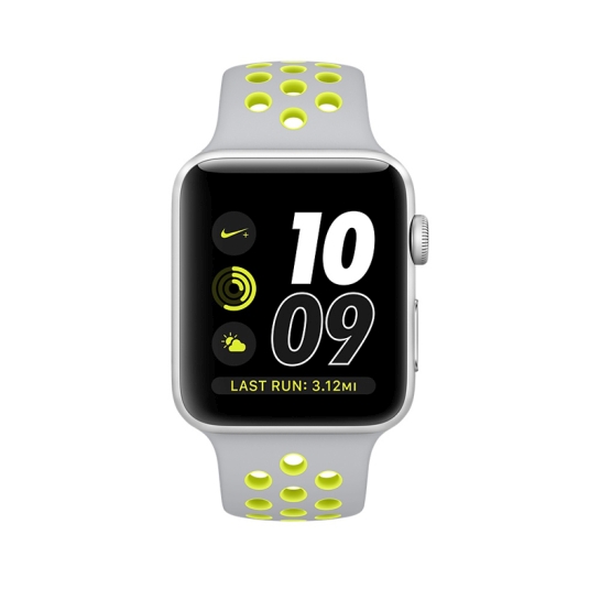 Смарт Часы Apple Watch Series 2 42mm Silver Aluminum Case with Flat Silver/Volt Nike Sport Band - цена, характеристики, отзывы, рассрочка, фото 2