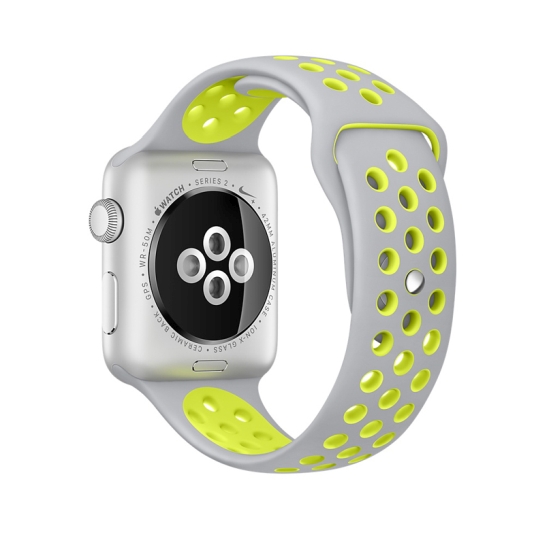 Смарт Часы Apple Watch Series 2 42mm Silver Aluminum Case with Flat Silver/Volt Nike Sport Band - цена, характеристики, отзывы, рассрочка, фото 4