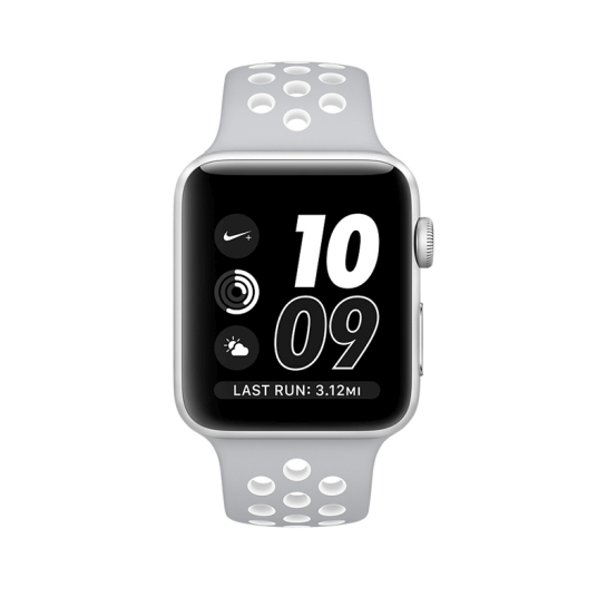 Смарт Годинник Apple Watch Series 2 38mm Silver Aluminum Case with Flat Silver/White Nike Sport Band - ціна, характеристики, відгуки, розстрочка, фото 2