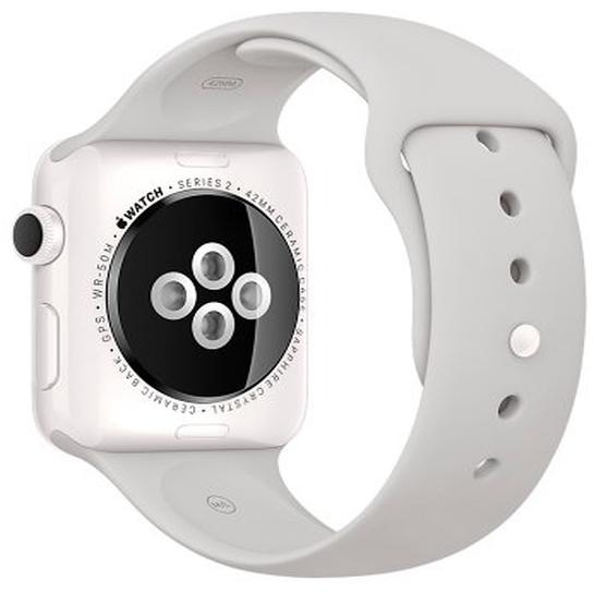 Смарт Годинник Apple Watch Series 2 38mm White Ceramic Case with Cloud Sport Band - ціна, характеристики, відгуки, розстрочка, фото 3
