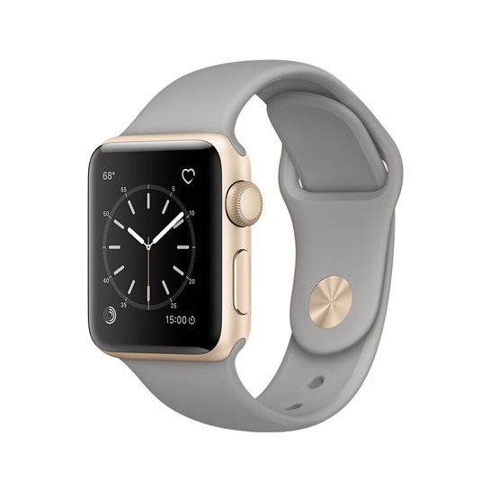 Смарт Годинник Apple Watch Series 2 38mm Gold Aluminum Case with Concrete Sport Band - ціна, характеристики, відгуки, розстрочка, фото 1