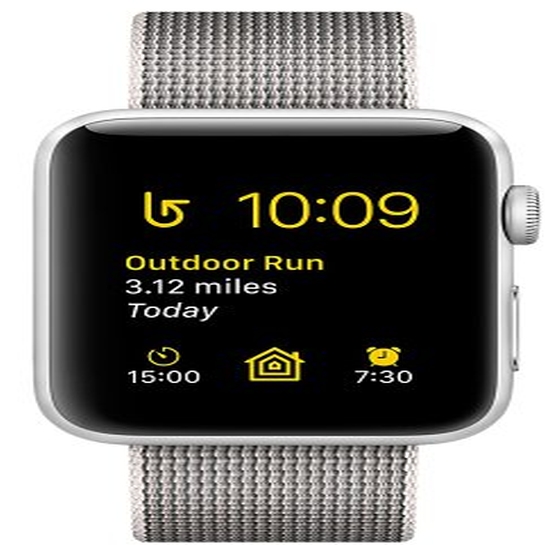 Смарт Годинник Apple Watch Series 2 38mm Silver Aluminum Case with Pearl Woven Nylon - ціна, характеристики, відгуки, розстрочка, фото 2