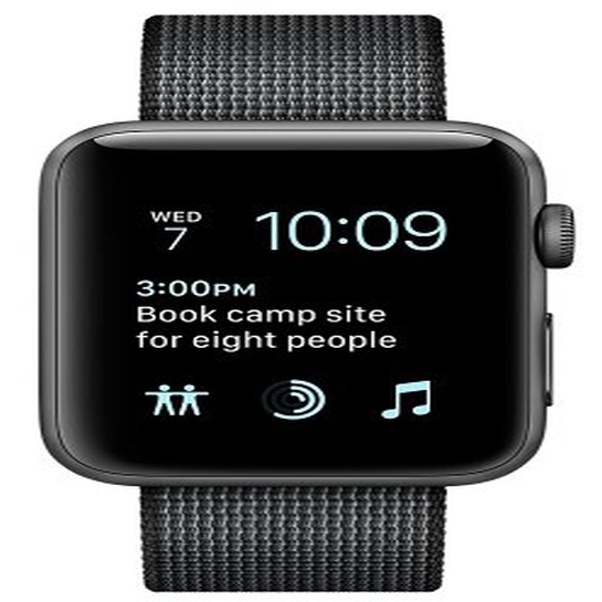 Смарт Годинник Apple Watch Series 2 38mm Space Gray Aluminum Case with Black Woven Nylon Band - ціна, характеристики, відгуки, розстрочка, фото 2