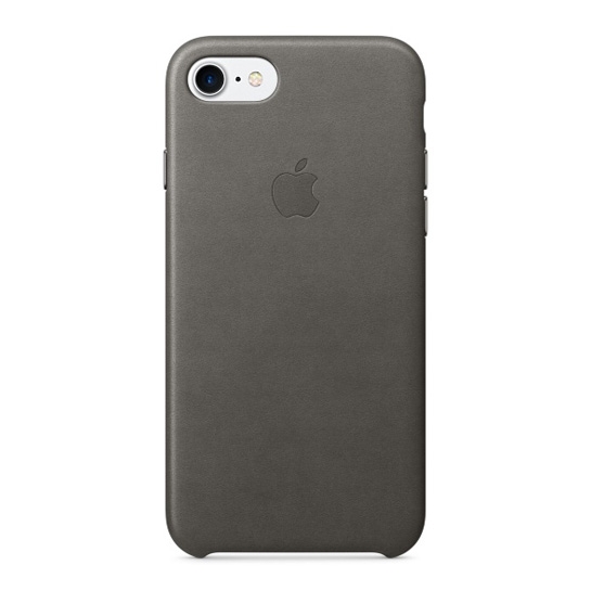 Чохол Apple Leather Case for iPhone 8/7 Storm Gray - ціна, характеристики, відгуки, розстрочка, фото 1
