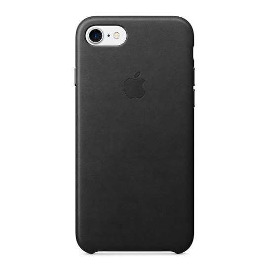 Чохол Apple Leather Case for iPhone 8/7 Black* - ціна, характеристики, відгуки, розстрочка, фото 1
