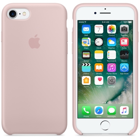 Чехол Apple Silicone Case for iPhone 8/7 Pink Sand* - цена, характеристики, отзывы, рассрочка, фото 3