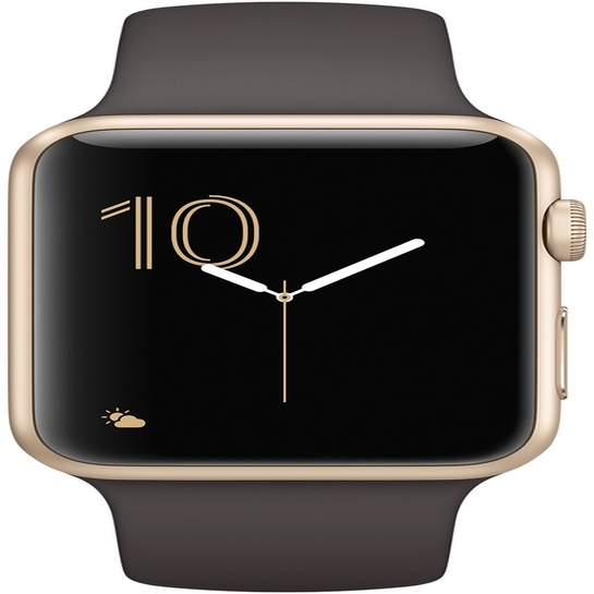 Смарт Часы Apple Watch Series 1 42mm Gold Aluminum Case with Cocoa Sport Band - цена, характеристики, отзывы, рассрочка, фото 3