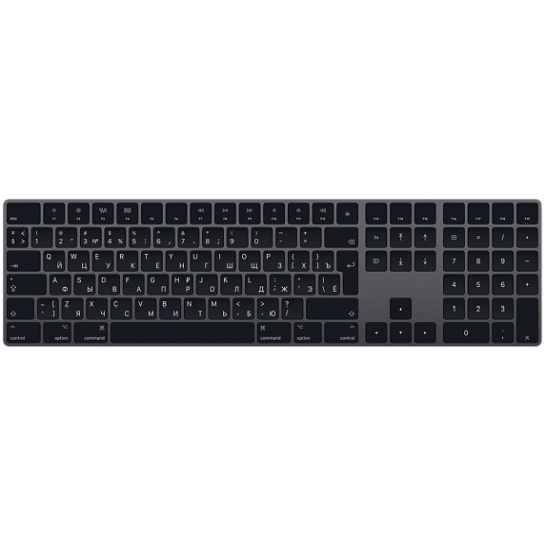 Клавіатура Apple Magic Keyboard with Numeric Keypad Space Gray - ціна, характеристики, відгуки, розстрочка, фото 1