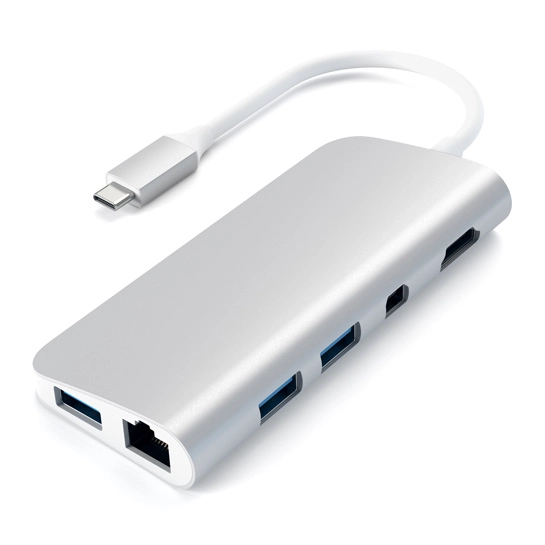 USB-хаб Satechi Aluminum Type-C Multimedia Adapter Silver