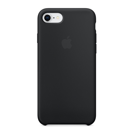 Чехол Apple Silicone Case for iPhone 8 Black - цена, характеристики, отзывы, рассрочка, фото 1