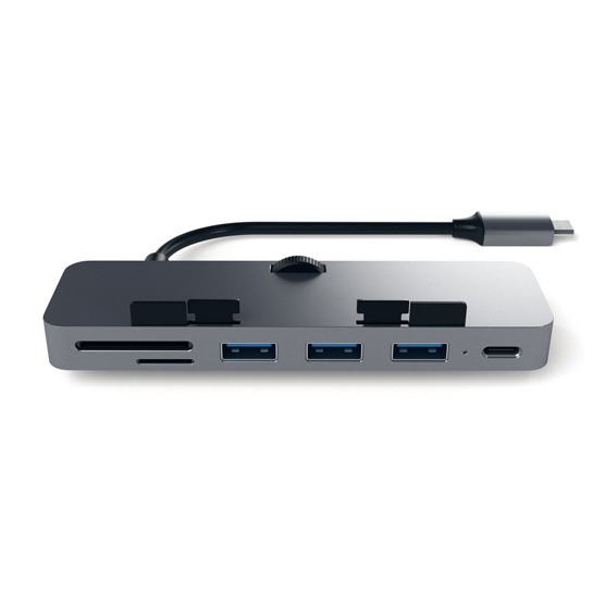 USB-хаб Satechi Aluminum Type-C Clamp Hub Pro Space Gray - цена, характеристики, отзывы, рассрочка, фото 2