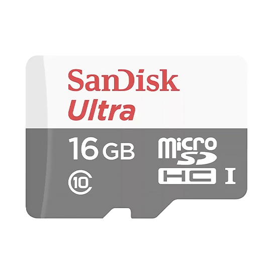Карта памяти SanDisk microSDHC 16 Gb class 10 + adapter (SDSQUNS-016G-GN3MA)