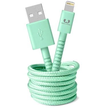 Кабель Fresh 'N Rebel Fabriq Lightning USB Cable 1,5m Peppermint* - цена, характеристики, отзывы, рассрочка, фото 1