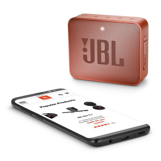 Портативна акустика JBL GO 2 Sunkissed Cinnamon - ціна, характеристики, відгуки, розстрочка, фото 4