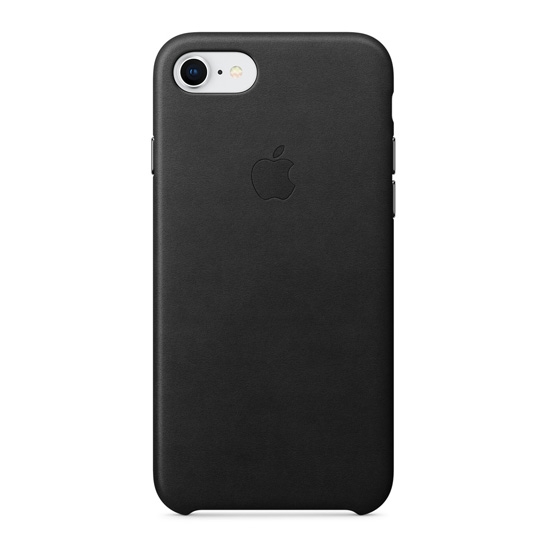 Чохол Apple Leather Case for iPhone 8 Black - ціна, характеристики, відгуки, розстрочка, фото 1