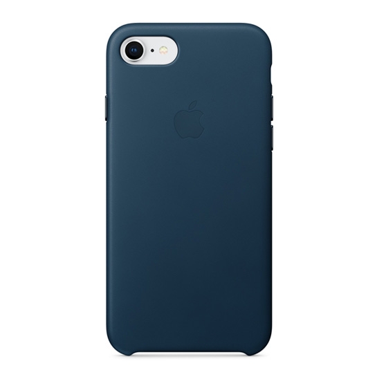 Чехол Apple Leather Case for iPhone 8 Cosmos Blue* - цена, характеристики, отзывы, рассрочка, фото 1