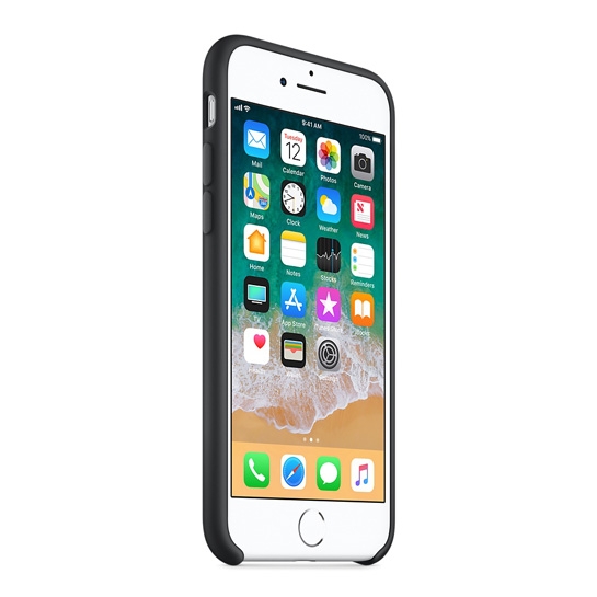 Чехол Apple Silicone Case for iPhone 8 Black - цена, характеристики, отзывы, рассрочка, фото 3
