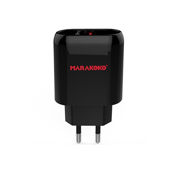 Мережевий зарядний пристрій Marakoko Fast Wall Charger Qualcomm 3.0 Black - ціна, характеристики, відгуки, розстрочка, фото 1