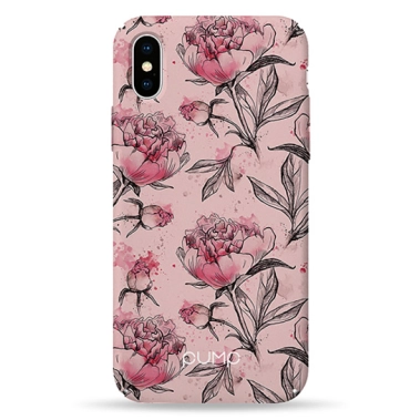 Чохол Pump Plastic Fantastic Case for iPhone X/XS Pink Pionies # - цена, характеристики, отзывы, рассрочка, фото 1