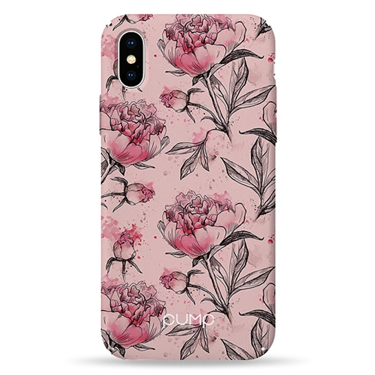 Чехол Pump Plastic Fantastic Case for iPhone X/XS Pink Pionies # - цена, характеристики, отзывы, рассрочка, фото 1