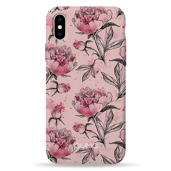 Чохол Pump Plastic Fantastic Case for iPhone X/XS Pink Pionies #