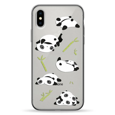 Чехол Pump Transparency Case for iPhone X/XS Flying Pandas # - цена, характеристики, отзывы, рассрочка, фото 1