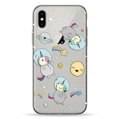 Чехол Pump Transparency Case for iPhone X/XS Space Unicorns # - цена, характеристики, отзывы, рассрочка, фото 1