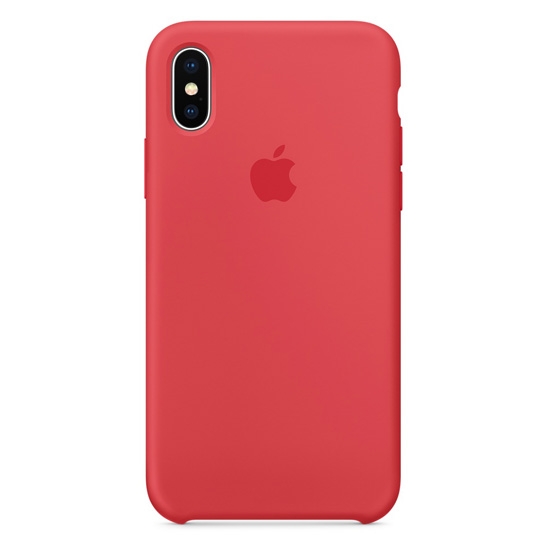 Чохол Apple Silicone Case for iPhone X Raspberry - ціна, характеристики, відгуки, розстрочка, фото 1