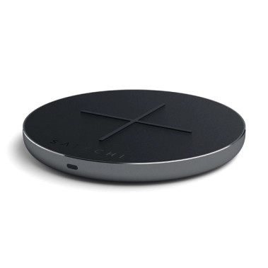 Бездротовий зарядний пристрій Satechi Fast Wireless Charging Pad V2 Space Grey - цена, характеристики, отзывы, рассрочка, фото 1
