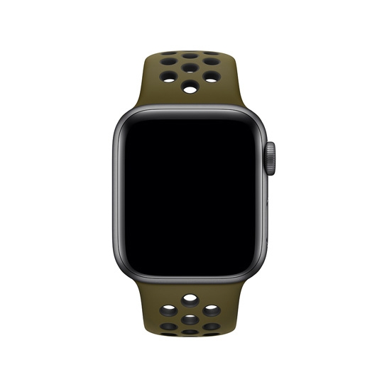 Ремінець Apple Nike Sport Band for Apple Watch 38mm/40mm Olive Flak/Black - ціна, характеристики, відгуки, розстрочка, фото 2
