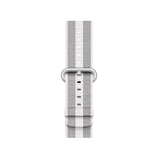 Ремінець Woven Nylon Band for Apple Watch 38mm/40mm White Stripe - ціна, характеристики, відгуки, розстрочка, фото 2