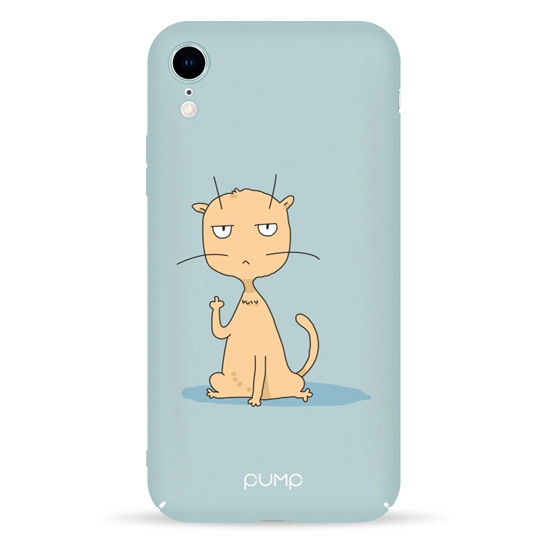 Чехол Pump Tender Touch Case for iPhone XR Cat Fuck #
