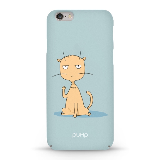 Чехол Pump Tender Touch Case for iPhone 6/6S Cat Fuck # - цена, характеристики, отзывы, рассрочка, фото 1