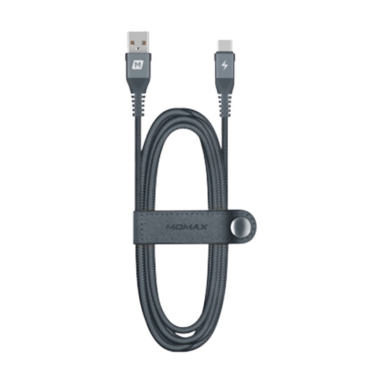 Кабель Momax New Elite Link Type-C to USB Cable Gray - ціна, характеристики, відгуки, розстрочка, фото 1