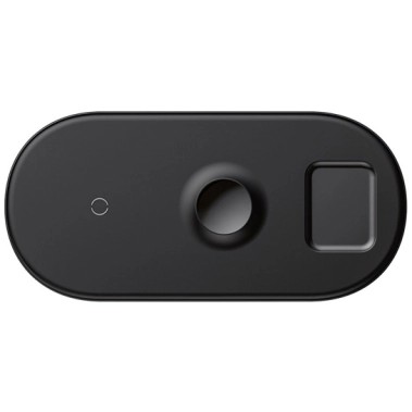 Беспроводное зарядное устройство Baseus Smart 3 in1 Wireless Charger Black - цена, характеристики, отзывы, рассрочка, фото 1