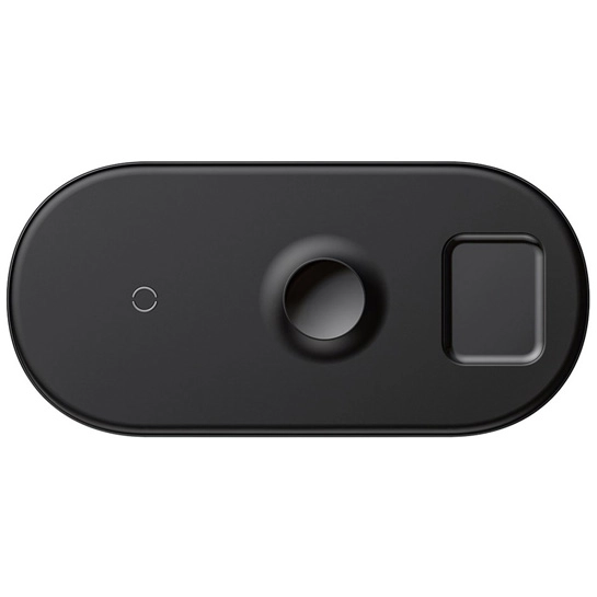 Беспроводное зарядное устройство Baseus Smart 3 in1 Wireless Charger Black
