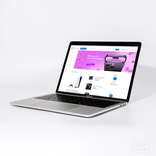 Б/У Ноутбук Apple MacBook Pro 13" 512GB Retina Silver with Touch Bar, Late 2016 (Идеальное) - цена, характеристики, отзывы, рассрочка, фото 1
