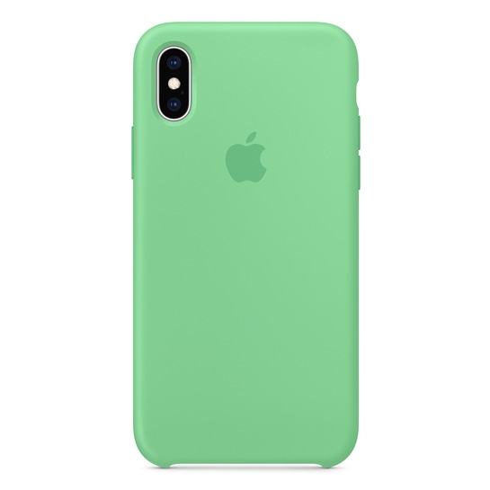 Чехол Apple Silicone Case for iPhone XS Spearmint - цена, характеристики, отзывы, рассрочка, фото 1
