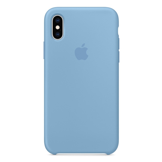 Чехол Apple Silicone Case for iPhone XS Cornflower - цена, характеристики, отзывы, рассрочка, фото 1