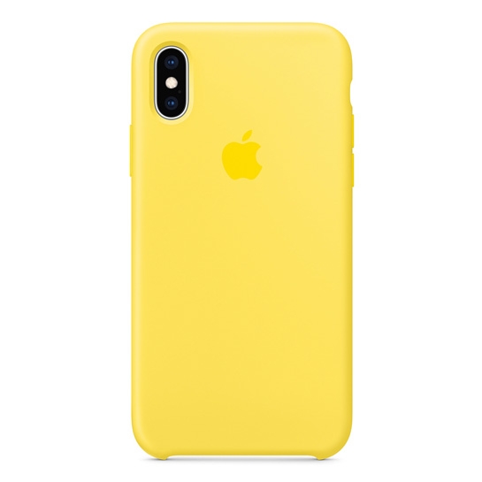 Чохол Apple Silicone Case for iPhone XS Canary Yellow - ціна, характеристики, відгуки, розстрочка, фото 1