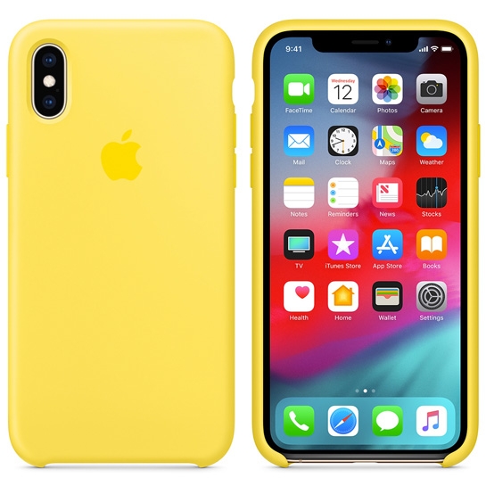 Чехол Apple Silicone Case for iPhone XS Canary Yellow - цена, характеристики, отзывы, рассрочка, фото 2