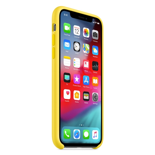 Чохол Apple Silicone Case for iPhone XS Canary Yellow - ціна, характеристики, відгуки, розстрочка, фото 3