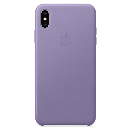 Чохол Apple Leather Case for iPhone XS Max Lilac - ціна, характеристики, відгуки, розстрочка, фото 1