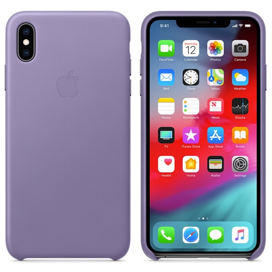 Чехол Apple Leather Case for iPhone XS Max Lilac - цена, характеристики, отзывы, рассрочка, фото 2